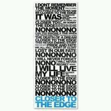 30 Seconds To Mars Closer To The Edge Text Closer To The Edge 30 Seconds To Mars Lyric Poster Inspiration 30 Seconds To Mars