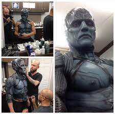 Special Fx Makeup Work Done On Oscar Isaac For X Men Apocalypse Briansipemakeup Instagram Oscar Isaac X Men Apocalypse Marvel Villains