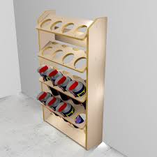 I keep the rows closest to the side wall in my pantry stocked with the same products so i can just pull the front one. Aerosol Spray Can Holder And Lube Storage Rack Vanrack