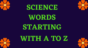 Improve your french vocabulary by studying common words in the language starting with letters g, h, i and j. A To Z Science Words List Science Vocabulary