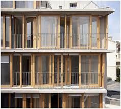 20 Logements Sociaux Babled Nouvet Reynaud Architectes Bnr 2013 Rue Des Orteaux Paris Social Housing Architecture French Architecture Facade Architecture