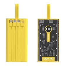 Sạc dự phòng trong suốt kèm Dây 20000mAh - Gomhang