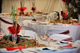 African Print Fabric Table Setting Ankara Fabric Table Styling Ideas Traditional African Wedding De Table Decorations Table Settings Decorating With Pictures