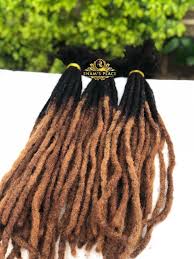 If you don't want to dye your short dreads, consider coloring the tips with an ombré effect. Human Hair Dreadlocks Extensions With Honey Blonde Tips Etsy