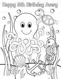 The benefits of coloring have been all over the news and internet free printable animal coloring pages online. Personalized Printable Under The Sea Birthday Party Favor Etsy In 2021 Ocean Coloring Pages Animal Coloring Pages Monster Coloring Pages
