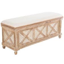 Antique White Wood Storage Chest Wood Storage Storage Bench Bedroom Storage