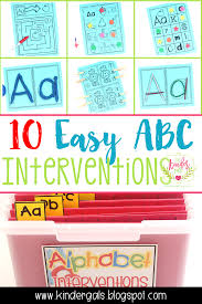 If you are working on teaching your kindergartner their abcs, you will love all of our kindergarten alphabet resouces!. Kindergals 10 Easy Alphabet Intervention Activities And How To Organize Them