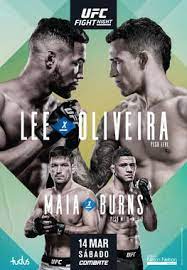 Edson barboza vs giga chikadze Ufc Fight Night Lee Vs Oliveira Wikipedia