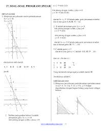 (r adalah himpunan bilangan real) a. Pdf 7 Soal Soal Program Linear Jibril Qarni Academia Edu