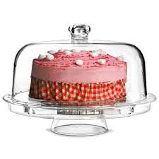 Large display cake stand with glass dome cover / tall 29 cm x 31.5 cm. Multifunctional 5 In 1 Cake Stand And Dome Cake Stand Salad Bowl Punch Bowl Buy At Drinkstuff