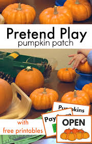 pretend play pumpkin patch with free printables no time