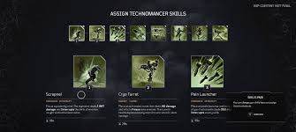 For outriders players who want to be a good teammate and obliterate foes from long range, the technomancer class here's everything known about the final outriders class, the technomancer. Technomancer Ability Scrapnel In Game Description And Image Outriders