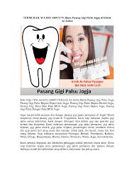 Yaitu gigi palsu yang di buat untuk mengganti beberapa gigi asli yang sudah tanggal (bukan keseluruhan gigi) biasanya untuk bikin gigi palsu parsial, jaringan. Dental Materials Science Research Papers Academia Edu