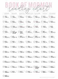 Book Of Mormon Reading Challenge Free Printable Find