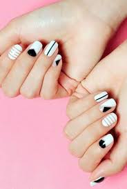 Black And White Nail Art 2020 35 Black And White Nails Art Design Ideas In 2020 White Nail Art Minimalist Nail Art Minimalist Nails