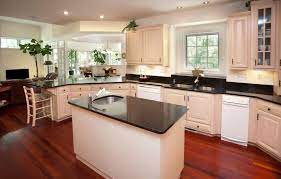 Gallery featuring images of 36 inspiring kitchens with white cabinets and dark granite counters that are sure to inspire any kitchen design into using this stunning kitchen combination. 36 Inspiring Kitchens With White Cabinets And Dark Granite Pictures Home Stratosphere