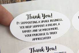 Thank You For Supporting A Small Business Stickers Thank You Stickers Shop Small Business Thank You Cards Business Stickers Small Business Quotes