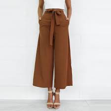 2020 Pants Women Pants Women Clothes Leggings Loose Capris Mid Trousers Sashes Waistband Sexy Club Style Office Lady Summer Winter Fashion New From Domani 14 48 Dhgate Com