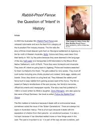 Rabbit-Proof Fence: - National Centre for History Education