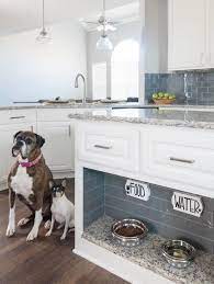 The front paws are larger than the hind. Island For Dog Bowls Dog Feeding Station Dog Food Station Dog Food Storage
