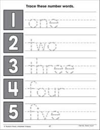 One To Five Tracing Number Words Math Number Words Math Pages Words