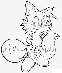 Sonic coloring page with other characters. Tails Smiling Coloring Page Free Printable Coloring Pages For Kids