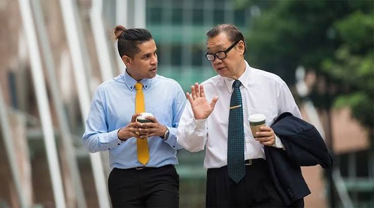 Professional mentor in workplace