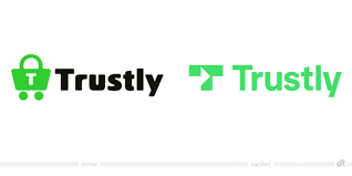 Get high quality logotypes for free. T Pfeil Statt Einkaufswagen Neue Visuelle Identitat Fur Trustly Design Tagebuch