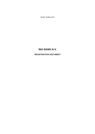 The company is a component of the euro stoxx 50 stock market index. Ing Bank N V