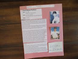 CECIL PERKINS(Died-2021)Signed Trimmed Index Card w/8 x 11 Display  w/Obit/Photos