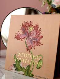 罌粟 郎世寧畫作 故宮博物館館藏 papaver invitations wedding