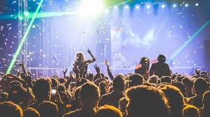 Crowd Of People Dancing At Night Club Live Concert Festival Event Young Peopl Affiliate Club Live Concert Nig Live Concert Concert People Dancing