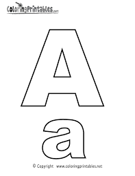 Select from 36965 printable coloring pages of cartoons, animals, nature, bible and many more. Alphabet Letter A Coloring Page A Free English Coloring Printable