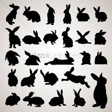 Rabbit Silhouettes Vector Image 1507503 Stockunlimited