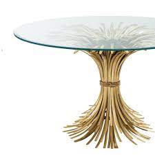 eichholtz centre table bonheur o130 cm ronde tafel 130cm met glazen blad dining table eichholtz table