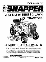 8 best snapper lawn mower reviews & ultimate guide. Snapper Lt12 Parts Manual Screw Axle