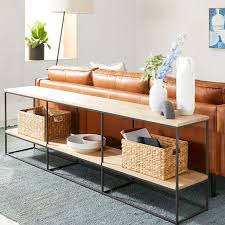 Streamline Media Console Wood In 2020 Sofa Table Decor Table Behind Couch Behind Sofa Table