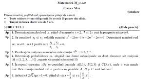 Filiera teoretică, profilul real, specializările: Simulare Bac 16 Martie 2017 Matematica Subiecte Bareme Clasa A 11 A Mate Info Stiinte Tehnologic Pedagogic Jitaruionelblog Pregatire Bac Si Evaluarea Nationala 2021 La Matematica Si Alte Materii