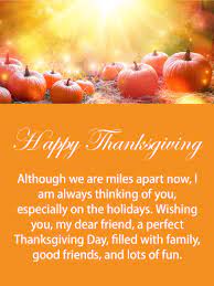 Miles Apart Happy Thanksgiving Card For Friends Birthday Greeting Cards By Davia