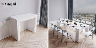 You can easily open it in order to have a wide and comfortable dining table. Console To Dining Tables Transforming Console Tables
