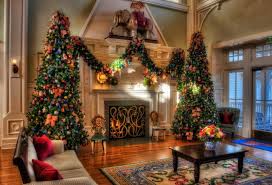 Christmas live wallpaper is a beautiful free android animated wallpaper with animated fireplace, animated christmas tree, dynamic christmas lights and much more. Two Giant Green Christmas Tree Beside Fireplace Hd Wallpaper Wallpaper Flare