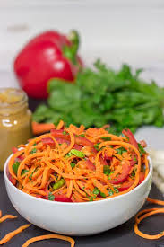 This delicious curry makes an excellent side dish or a nice meal for lunch. Thai Peanut Carrot Noodles Easy Healthy Side Dish