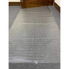 Ottomanson Clear 2 Ft 2 In X 12 Ft Vinyl Carpet Protector Runner Mat Ccp101 26x12 The Home Depot