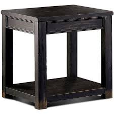 Furniture Of America Keller Country Lower Shelf End Table Black Walmart Com Rustic End Tables Black End Tables End Tables