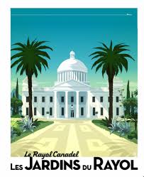 By Richard Zielenkiewicz Les Jardins Du Rayol Affiches Retro Affiches De Voyage Retro Affiche Vintage