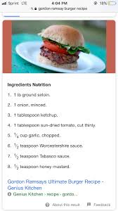 Gordon Ramsey Burger Recipe Gordon Ramsey Recipes Sirloin Burger Recipe Gordon Ramsey Burger Recipe
