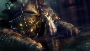 Bioshock Infinite Big Daddy Little Sister Cry Big Daddy Die Bioshock Bioshock Game Monster Artwork