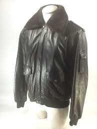 Vintage Wilson S Leather Bomber Jacket Flight Faux Fur Collar 44 M A 2 Leather Bomber Jacket Leather Bomber Wilsons Leather