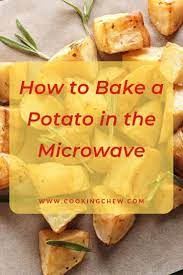 How To Bake A Potato In The Microwave Recipe Best Baked Potato Ingredients Recipes Baked Potato Microwave