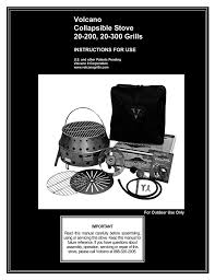 Maybe you would like to learn more about one of these? Volcano Stove Instruction Manual Manualzz